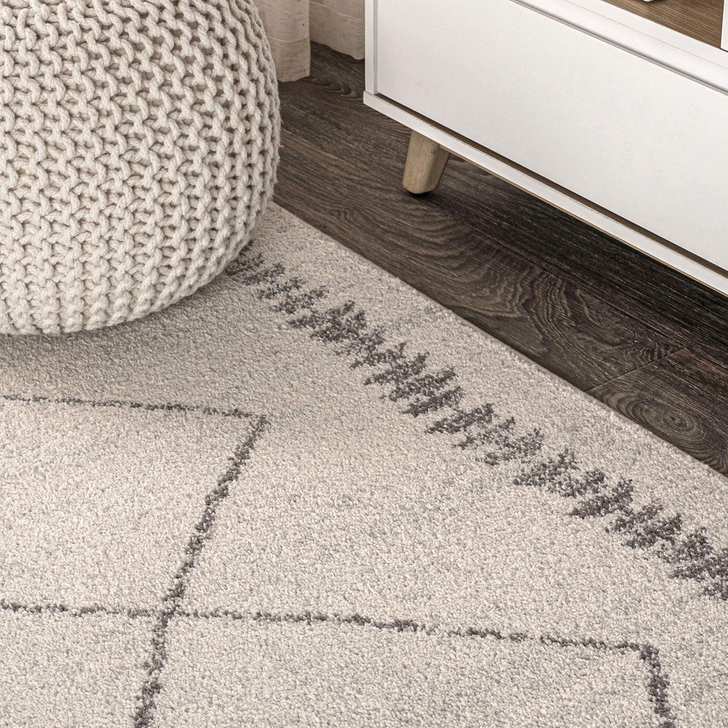 imageJONATHAN Y Zaina Moroccan Beni Souk CreamBlack Indoor Area Rug 8x10 Contemporary Modern EasyCleaning for Living Room Bedroom Kitchen Pet Friendly NonShedding MOH203A8CreamGray