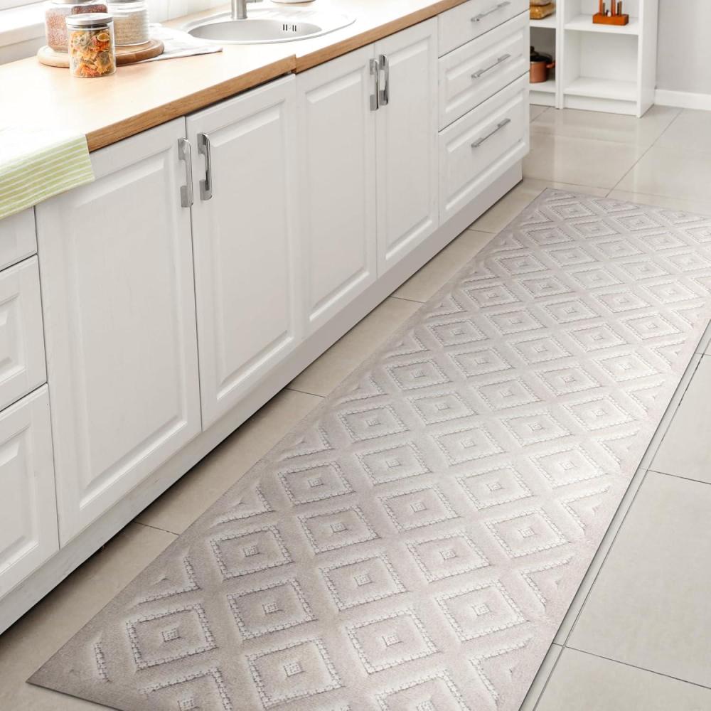 imageJONATHAN Y Diamond Trellis Indoor Outdoor Round Area Rug 5 Ft Dark Gray Portmany Neutral for Backyard Patio Porch EasyCleaning High Traffic PetFriendly NonShedding IBZ104A5RIvory