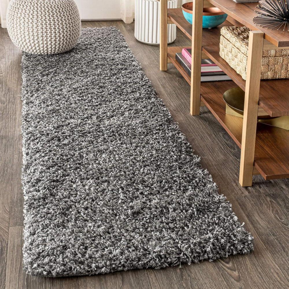 imageJONATHAN Y Mercer Shag Plush White Indoor Area Rug 8x10 Transitional Modern EasyCleaning for Living Room Bedroom Kitchen Pet Friendly NonShedding MCR106A8Charcoal