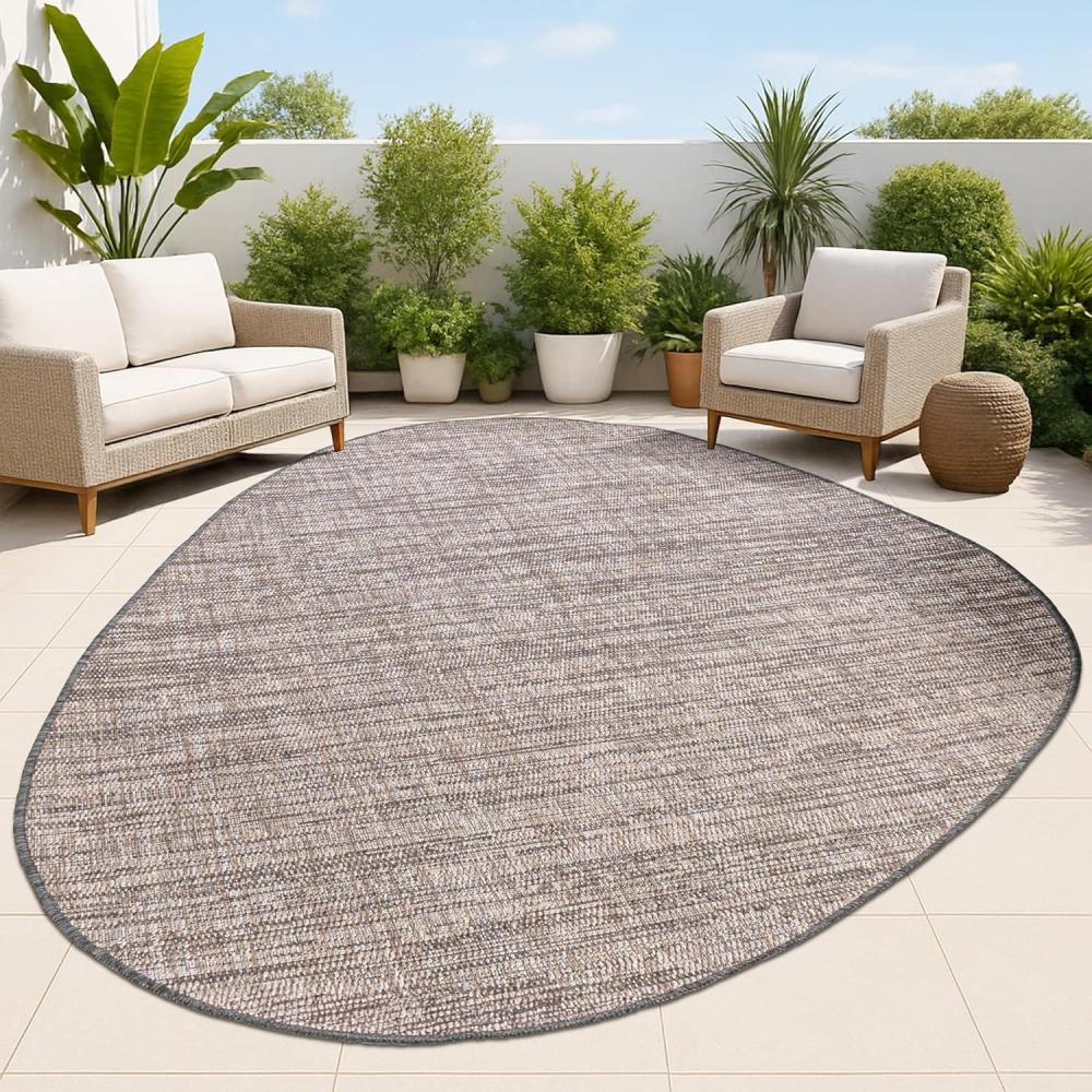 imageJONATHAN Y Rustic Abstract Indoor Outdoor Area Rug 5X8 BeigeRed Callan Modern for Backyard Patio Porch EasyCleaning High Traffic PetFriendly NonShedding SHP202C5NaturalBlack