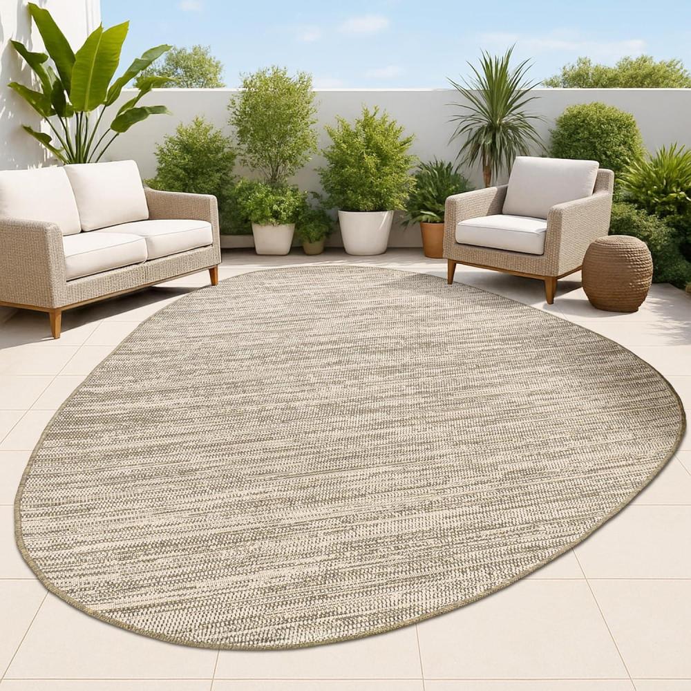 imageJONATHAN Y Rustic Abstract Indoor Outdoor Area Rug 5X8 BeigeRed Callan Modern for Backyard Patio Porch EasyCleaning High Traffic PetFriendly NonShedding SHP202C5BeigeBrown