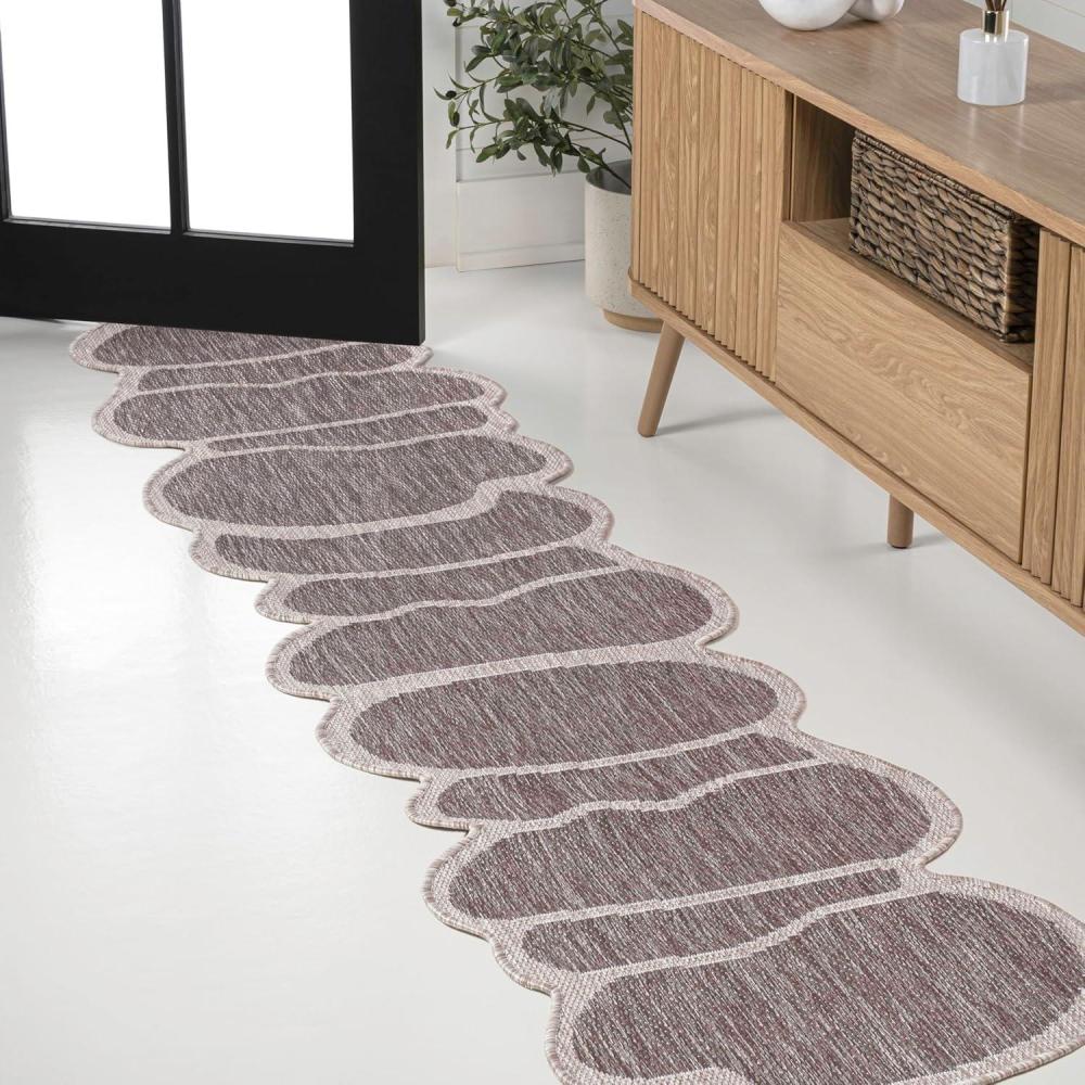 imageJONATHAN Y Rustic Abstract Indoor Outdoor Area Rug 5X8 Light BrownBeige Jasper Modern for Backyard Patio Porch EasyCleaning High Traffic PetFriendly NonShedding SHP101D5Light BrownBeige