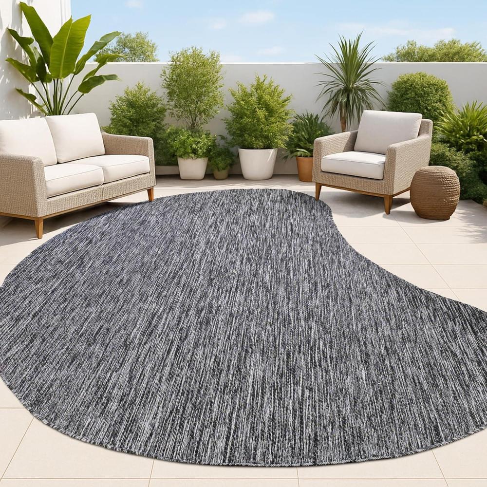 imageJONATHAN Y Rustic Organic Curve Indoor Outdoor Area Rug 8X10 Brown Evan Modern for Backyard Patio Porch EasyCleaning High Traffic PetFriendly NonShedding SHP102E8Dark Gray