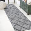 JONATHAN Y Diamond Trellis Indoor Outdoor Runner Rug 2X8 Dark Gray, Salines for Backyard, Patio, Porch, Easy-Cleaning, High Traffic, Pet-Friendly, Non-Shedding (IBZ101A-28)(Dark Gray)