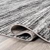 JONATHAN Y Loom Strie’ Gray/Black Runner Rug 2X8 ft, Modern for Living Room, Bedroom, Kitchen, Office, Easy-Cleaning, High Traffic, Pet-Friendly, Non-Shedding SOR200A-28(Black/Gray)