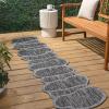 JONATHAN Y Rustic Abstract Indoor Outdoor Area Rug 5X8 Light Brown/Beige, Jasper Modern for Backyard, Patio, Porch, Easy-Cleaning, High Traffic, Pet-Friendly, Non-Shedding (SHP101D-5)(Dark Gray/Gray)