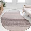 JONATHAN Y Rustic Organic Curve Indoor Outdoor Area Rug 8X10 Brown, Evan Modern for Backyard, Patio, Porch, Easy-Cleaning, High Traffic, Pet-Friendly, Non-Shedding (SHP102E-8)(Gradient Brown)