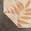 JONATHAN Y Tropical Palm Leaf Indoor Outdoor Runner Rug 2X8 Cream/Orange, Havana for Backyard, Patio, Porch, Easy-Cleaning, High Traffic, Pet-Friendly, Non-Shedding (SMB208A-28)(Cream/Orange)