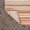 JONATHAN Y Wavy Stripe Indoor Outdoor Runner Rug 2X8 Orange/Cream, Castara Modern for Backyard, Patio, Porch, Easy-Cleaning, High Traffic, Pet-Friendly, Non-Shedding (SMB205B-28)(Orange/Cream)
