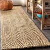 JONATHAN Y Espina Hand Woven Herringbone Chunky Jute Natural Runner Rug, 2×8, Bohemian, Cottage, Easy-Cleaning for Living Room, Bedroom, Kitchen, Pet Friendly, Non-Shedding (NFR101A-28)(Natural)