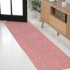 JONATHAN Y Radius Corner Solid Indoor Outdoor Runner Rug 2X8 Light Rose, Miles Modern Minimalist for Backyard, Patio, Porch, Easy-Cleaning, High Traffic, Pet-Friendly, Non-Shedding (SHP100E-28)(Light Rose)