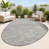 JONATHAN Y Rustic Abstract Indoor Outdoor Area Rug 5X8 Beige/Red, Callan Modern for Backyard, Patio, Porch, Easy-Cleaning, High Traffic, Pet-Friendly, Non-Shedding (SHP202C-5)(Gray/Black)