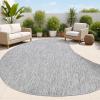 JONATHAN Y Rustic Organic Curve Indoor Outdoor Area Rug 8X10 Brown, Evan Modern for Backyard, Patio, Porch, Easy-Cleaning, High Traffic, Pet-Friendly, Non-Shedding (SHP102E-8)(Grey)