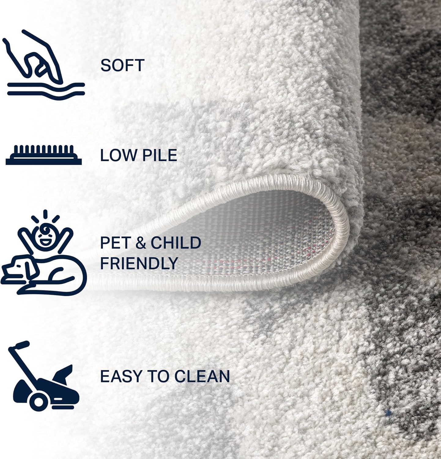 imageJONATHAN Y Aisha Moroccan Triangle Geometric BlackCream Indoor Area Rug 8x10 Contemporary Modern EasyCleaning for Living Room Bedroom Kitchen Pet Friendly NonShedding MOH206C8CreamGray