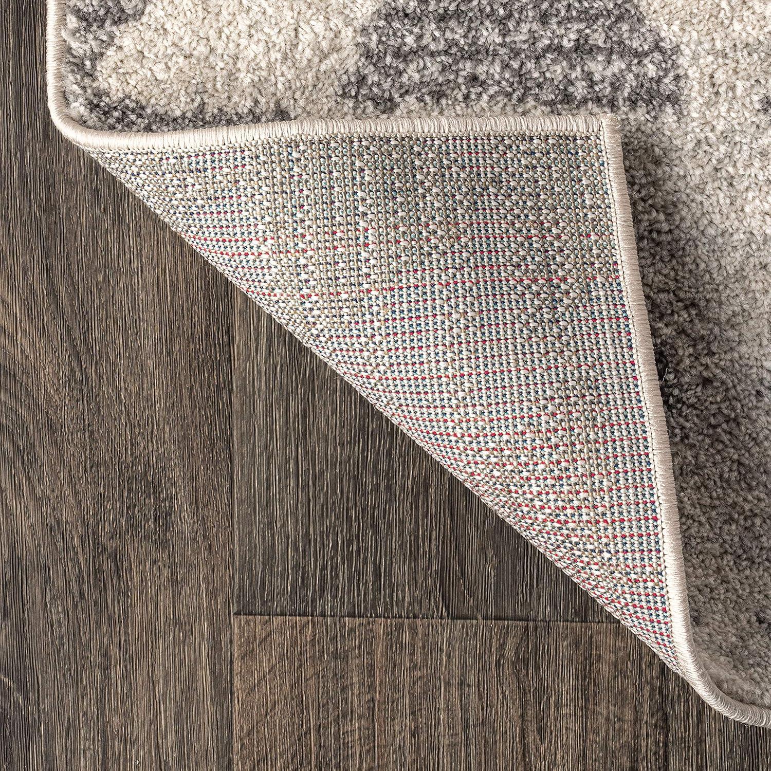 imageJONATHAN Y Aisha Moroccan Triangle Geometric BlackCream Indoor Area Rug 8x10 Contemporary Modern EasyCleaning for Living Room Bedroom Kitchen Pet Friendly NonShedding MOH206C8CreamGray