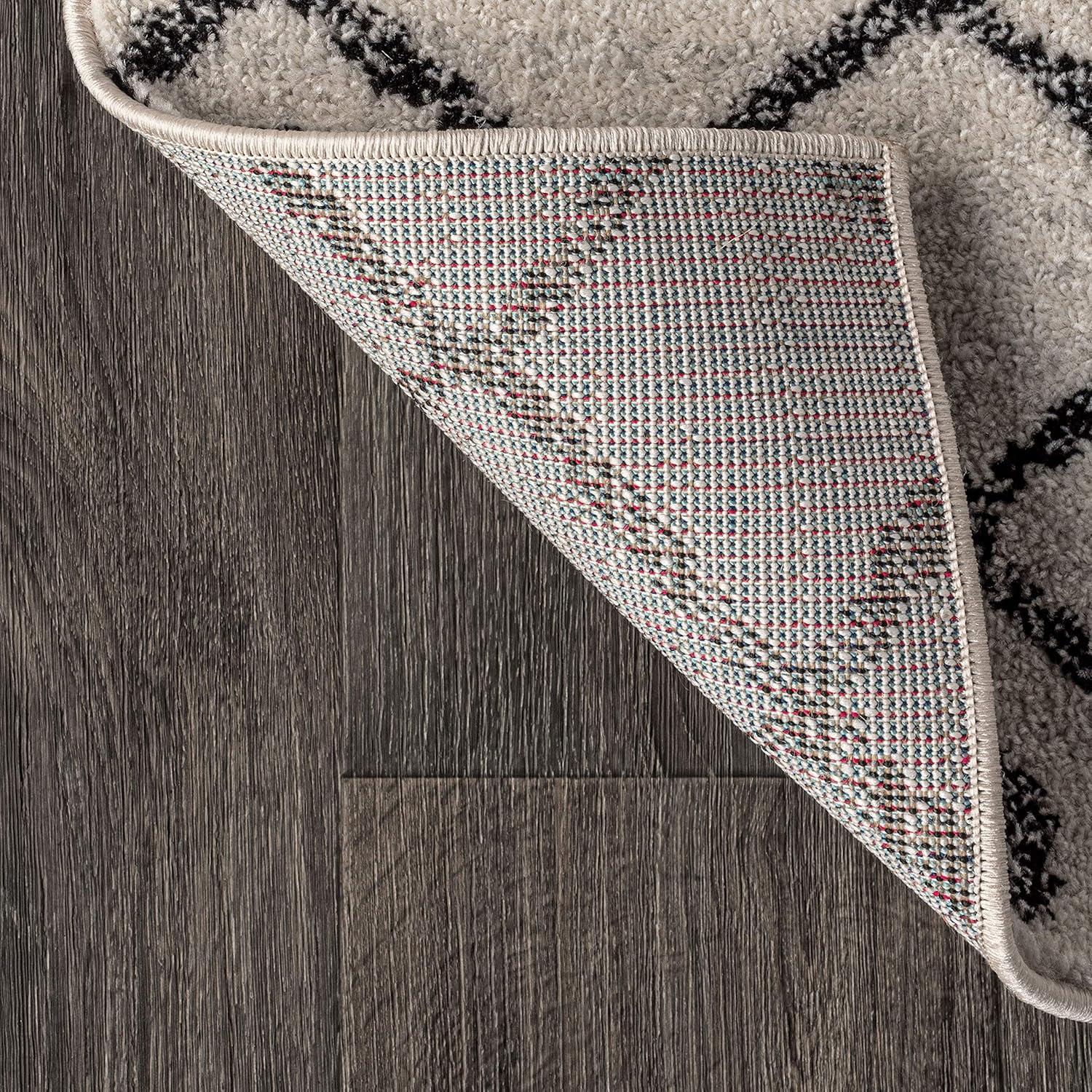 imageJONATHAN Y Aksil Moroccan Beni Souk GrayCream Runner Rug 2x8 Bohemian Scandinavian EasyCleaning for Living Room Bedroom Kitchen Pet Friendly NonShedding MOH208C28CreamBlack