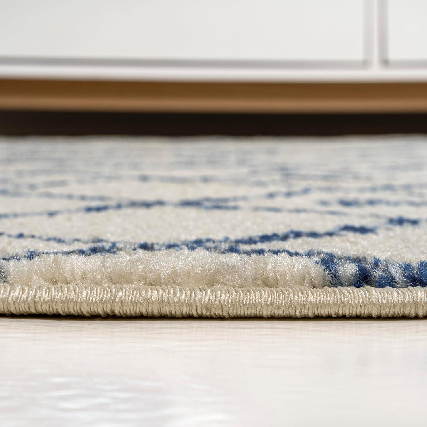 imageJONATHAN Y Aksil Moroccan Beni Souk GrayCream Runner Rug 2x8 Bohemian Scandinavian EasyCleaning for Living Room Bedroom Kitchen Pet Friendly NonShedding MOH208C28CreamNavy