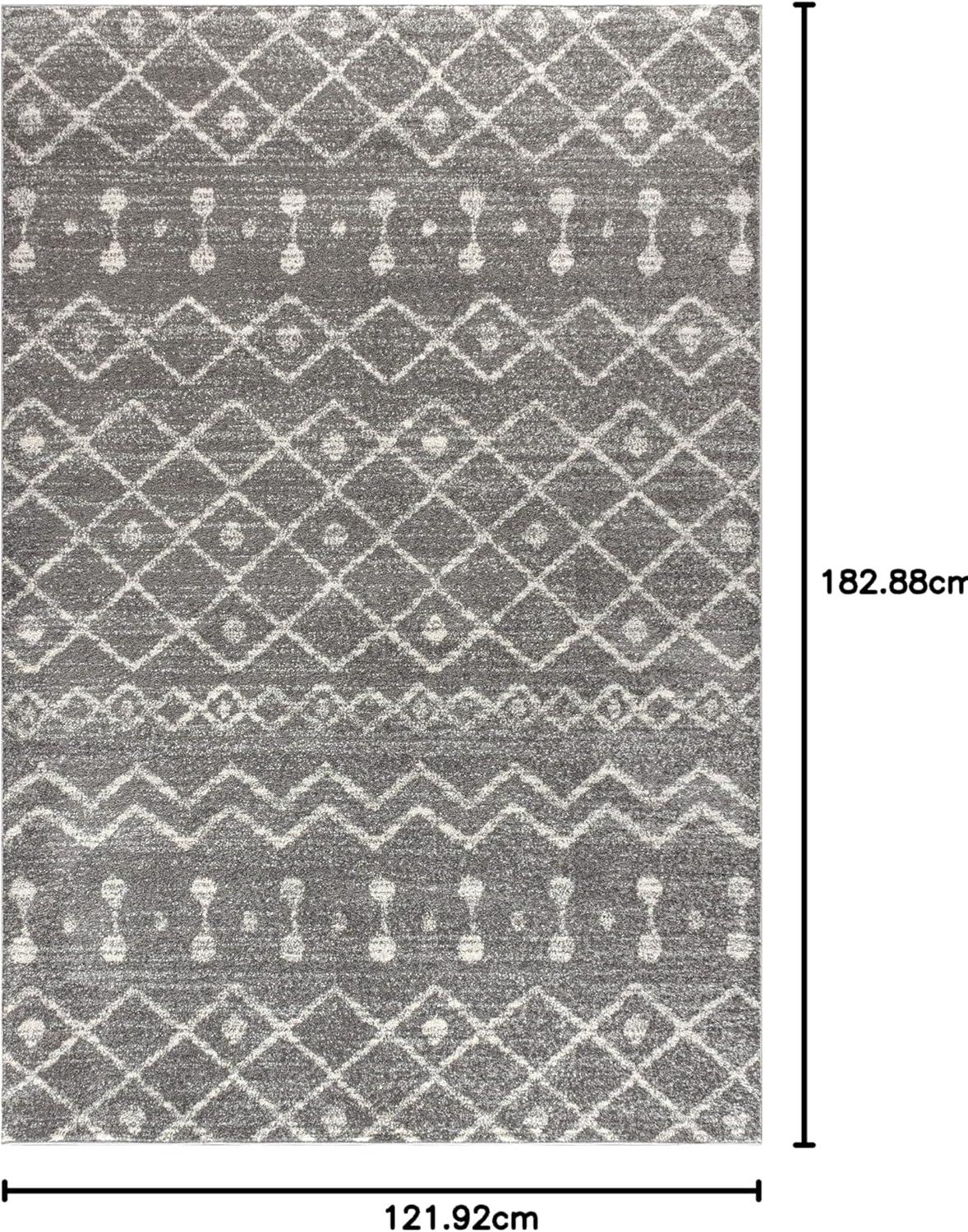 imageJONATHAN Y Aksil Moroccan Beni Souk GrayCream Runner Rug 2x8 Bohemian Scandinavian EasyCleaning for Living Room Bedroom Kitchen Pet Friendly NonShedding MOH208C28GrayCream