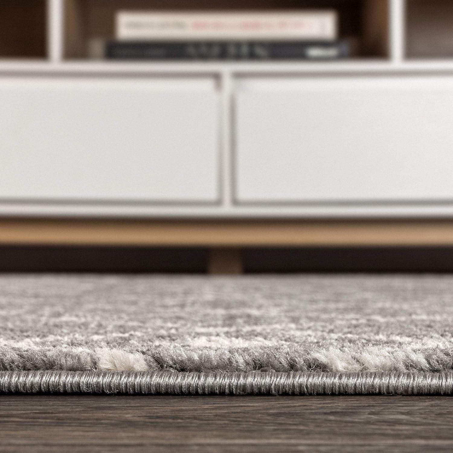 imageJONATHAN Y Aksil Moroccan Beni Souk GrayCream Runner Rug 2x8 Bohemian Scandinavian EasyCleaning for Living Room Bedroom Kitchen Pet Friendly NonShedding MOH208C28GrayCream