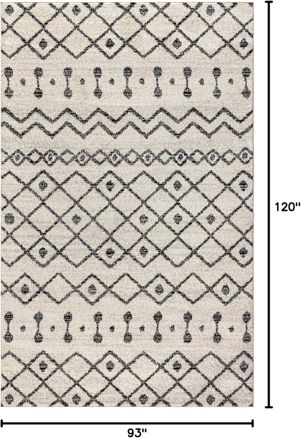 imageJONATHAN Y Aksil Moroccan Beni Souk GrayCream Runner Rug 2x8 Bohemian Scandinavian EasyCleaning for Living Room Bedroom Kitchen Pet Friendly NonShedding MOH208C28CreamBlack