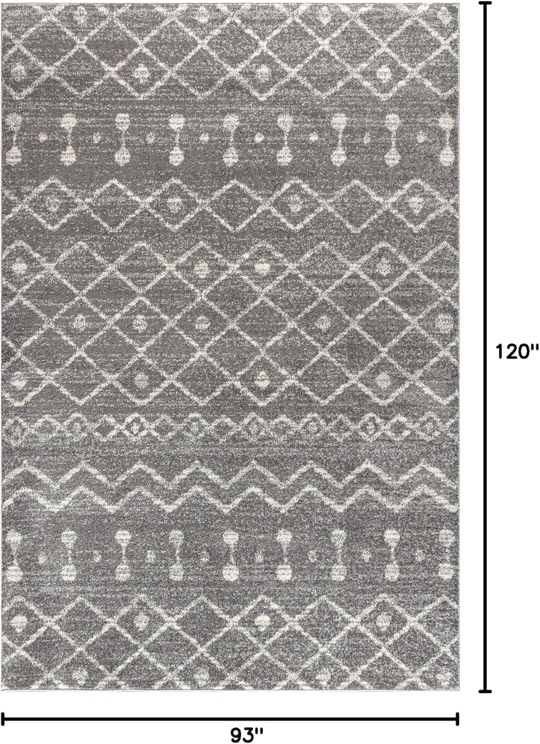 imageJONATHAN Y Aksil Moroccan Beni Souk GrayCream Runner Rug 2x8 Bohemian Scandinavian EasyCleaning for Living Room Bedroom Kitchen Pet Friendly NonShedding MOH208C28GrayCream