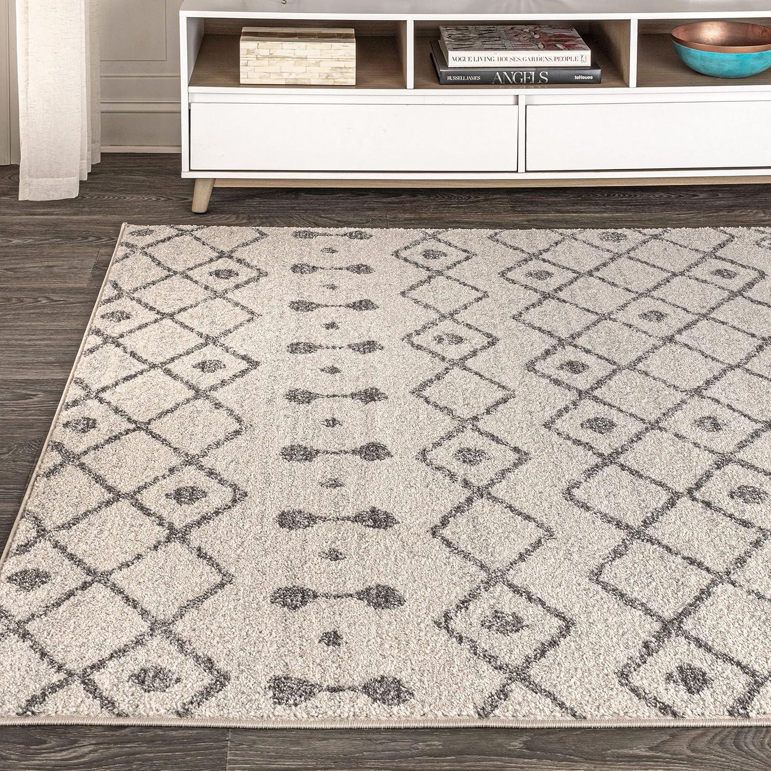 imageJONATHAN Y Aksil Moroccan Beni Souk GrayCream Runner Rug 2x8 Bohemian Scandinavian EasyCleaning for Living Room Bedroom Kitchen Pet Friendly NonShedding MOH208C28CreamGray