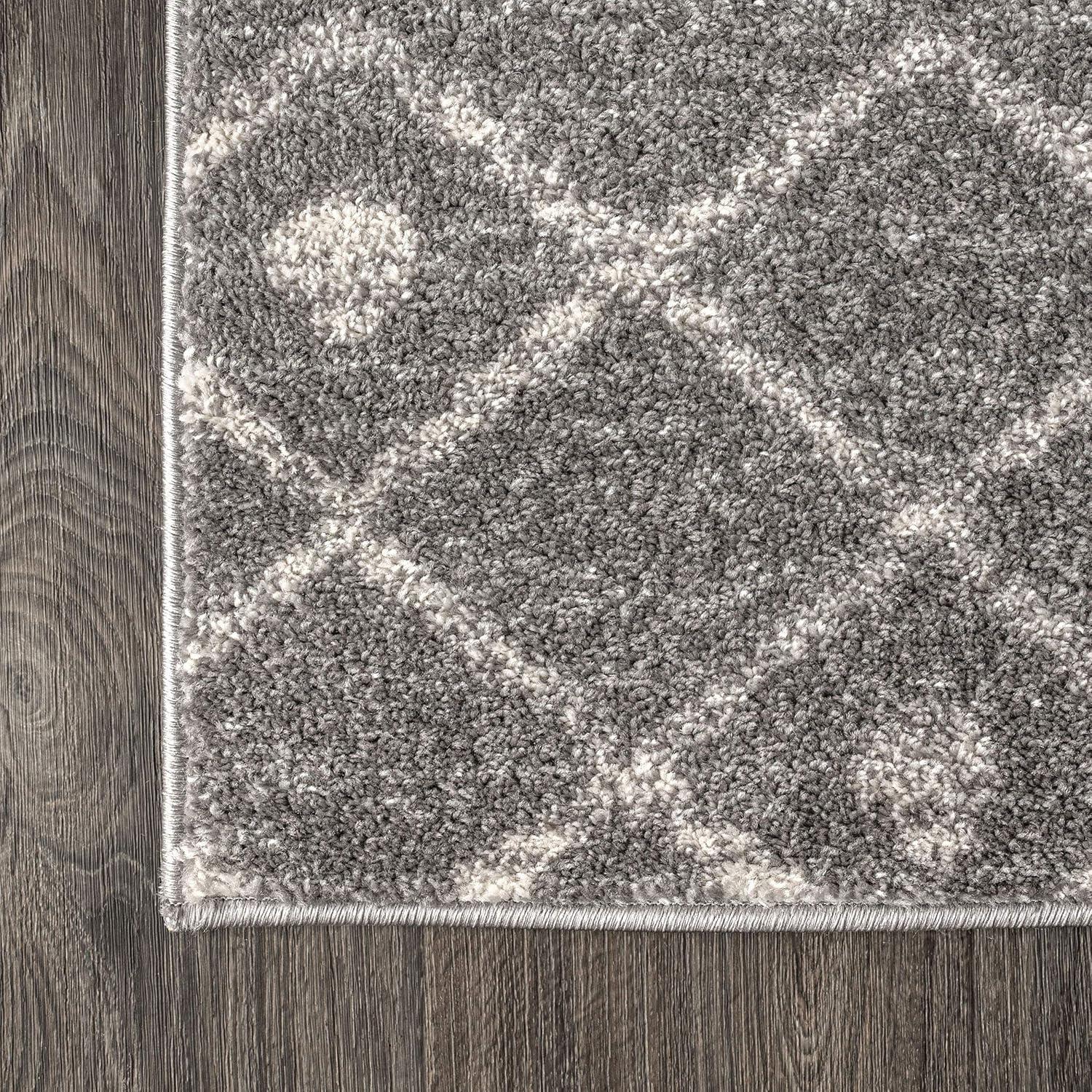 imageJONATHAN Y Aksil Moroccan Beni Souk GrayCream Runner Rug 2x8 Bohemian Scandinavian EasyCleaning for Living Room Bedroom Kitchen Pet Friendly NonShedding MOH208C28GrayCream