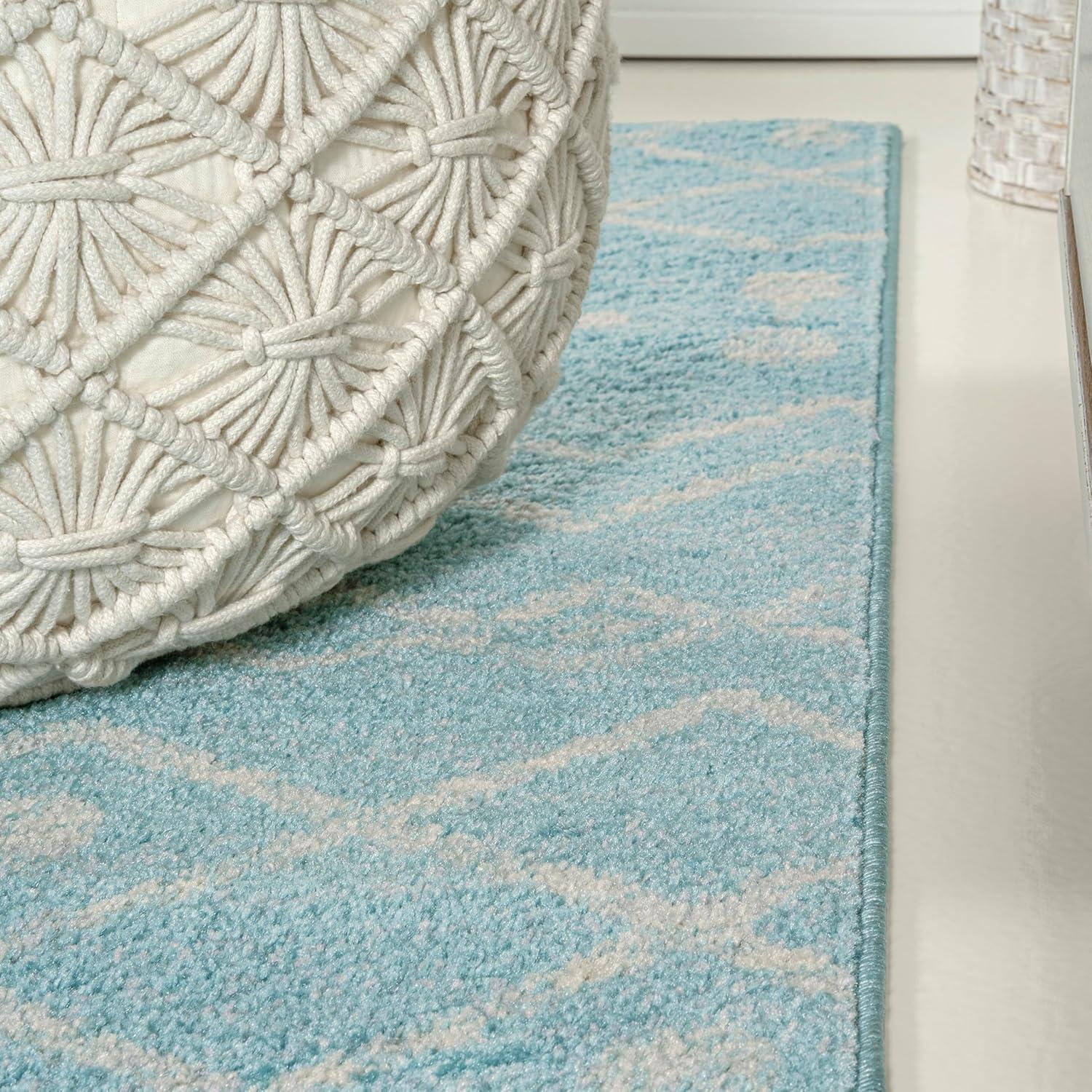 imageJONATHAN Y Aksil Moroccan Beni Souk GrayCream Runner Rug 2x8 Bohemian Scandinavian EasyCleaning for Living Room Bedroom Kitchen Pet Friendly NonShedding MOH208C28TurquoiseCream