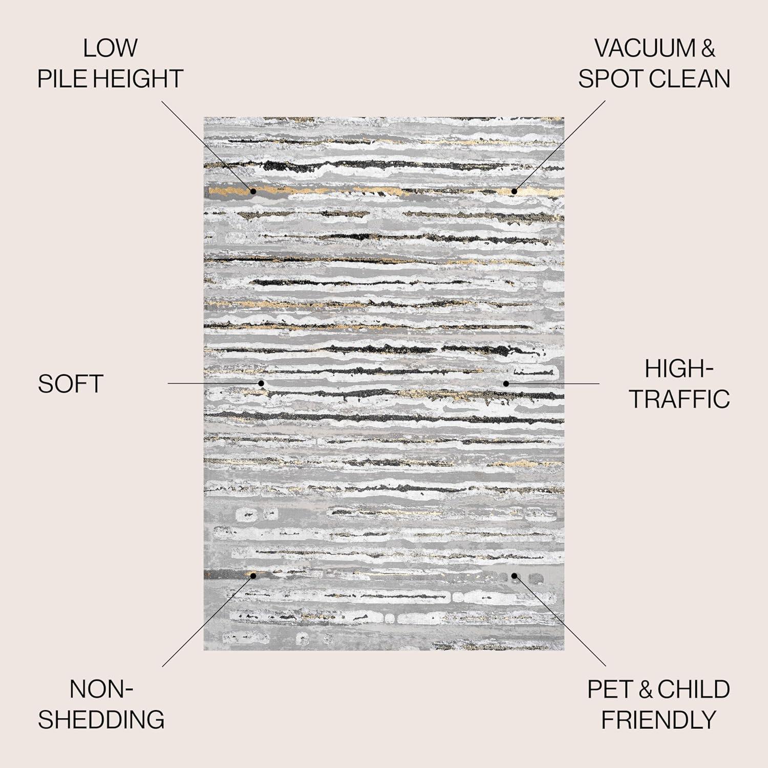 imageJONATHAN Y Batten Stripe GrayBlack Runner Rug 2X8 ft Modern for Living Room Bedroom Kitchen Office EasyCleaning High Traffic PetFriendly NonShedding SOR204B28GrayBlack