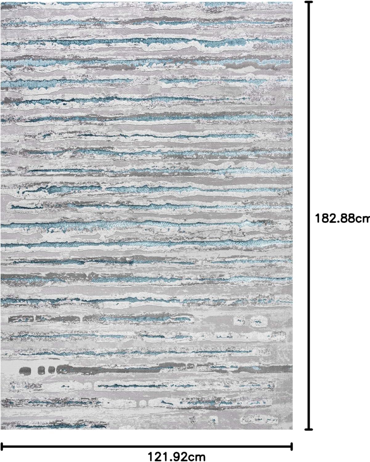 imageJONATHAN Y Batten Stripe GrayBlack Runner Rug 2X8 ft Modern for Living Room Bedroom Kitchen Office EasyCleaning High Traffic PetFriendly NonShedding SOR204B28GrayTurquoise