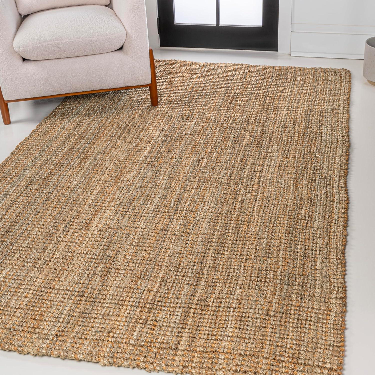 imageJONATHAN Y Biot Handwoven Jute Solid Natural Runner Rug 2x8 Traditional Rustic Farmhouse Coastal EasyCleaning for Living Room Bedroom Kitchen NonShedding NRF104A28Brown