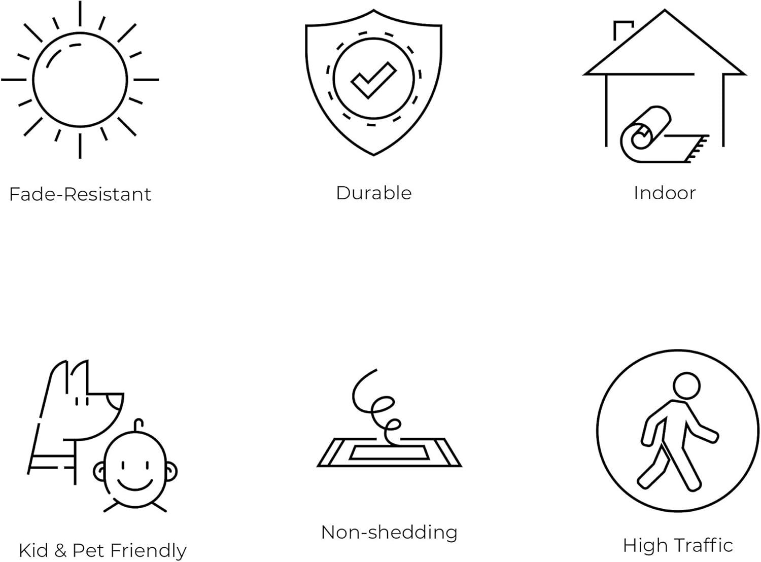 imageJONATHAN Y Bohemian Ferro Filigree Blue Runner Rug 2x8 Vintage Casual Transitional EasyCleaning for Living Room Bedroom Kitchen Pet Friendly NonShedding BMF108B28GrayDark Gray