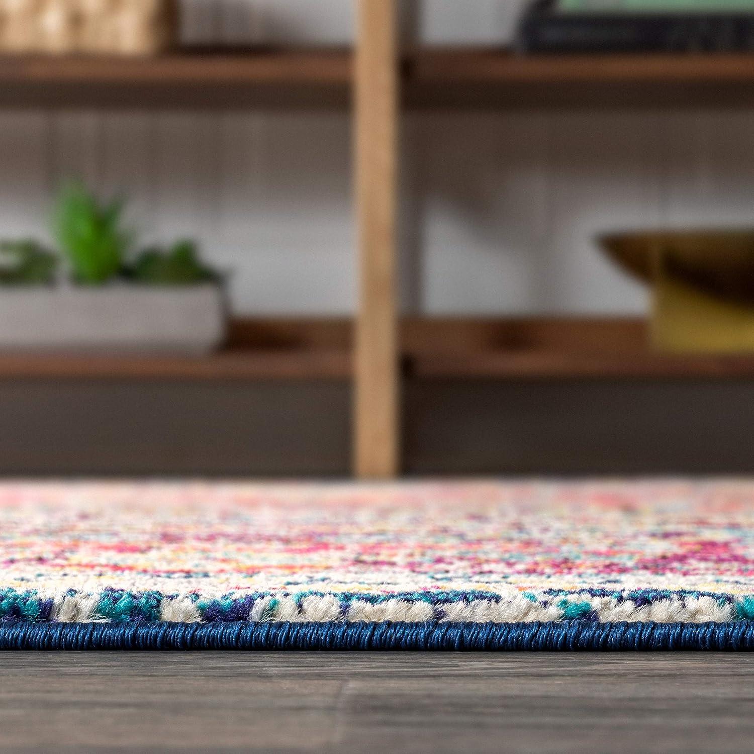 imageJONATHAN Y Boho Vintage CreamOrange Runner Rug 2x8 Bohemian Flair Traditional Medallion EasyCleaning for Living Room Bedroom Kitchen Pet Friendly NonShedding BMF101A2879 x 10 Rectangular