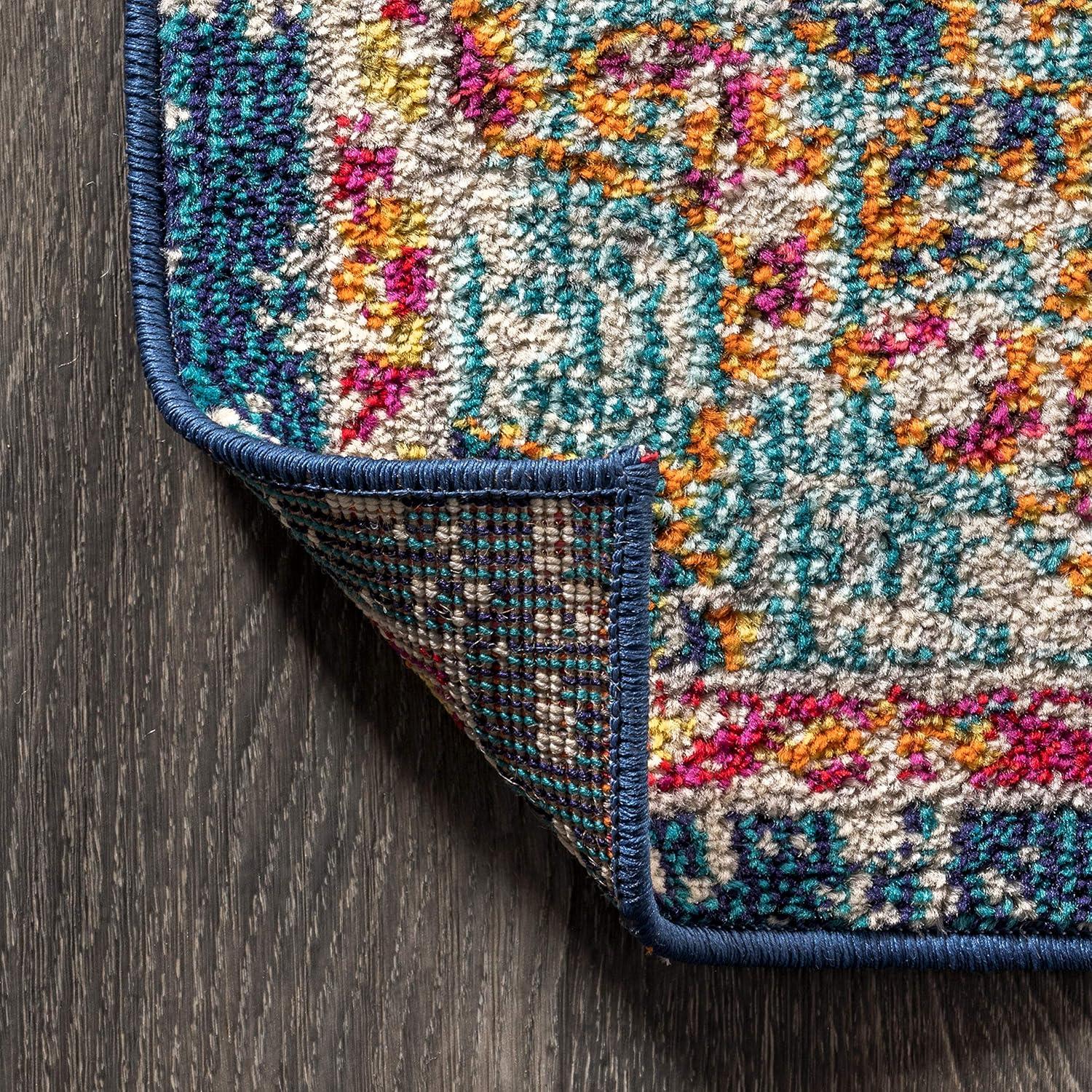 imageJONATHAN Y Boho Vintage CreamOrange Runner Rug 2x8 Bohemian Flair Traditional Medallion EasyCleaning for Living Room Bedroom Kitchen Pet Friendly NonShedding BMF101A2879 x 10 Rectangular