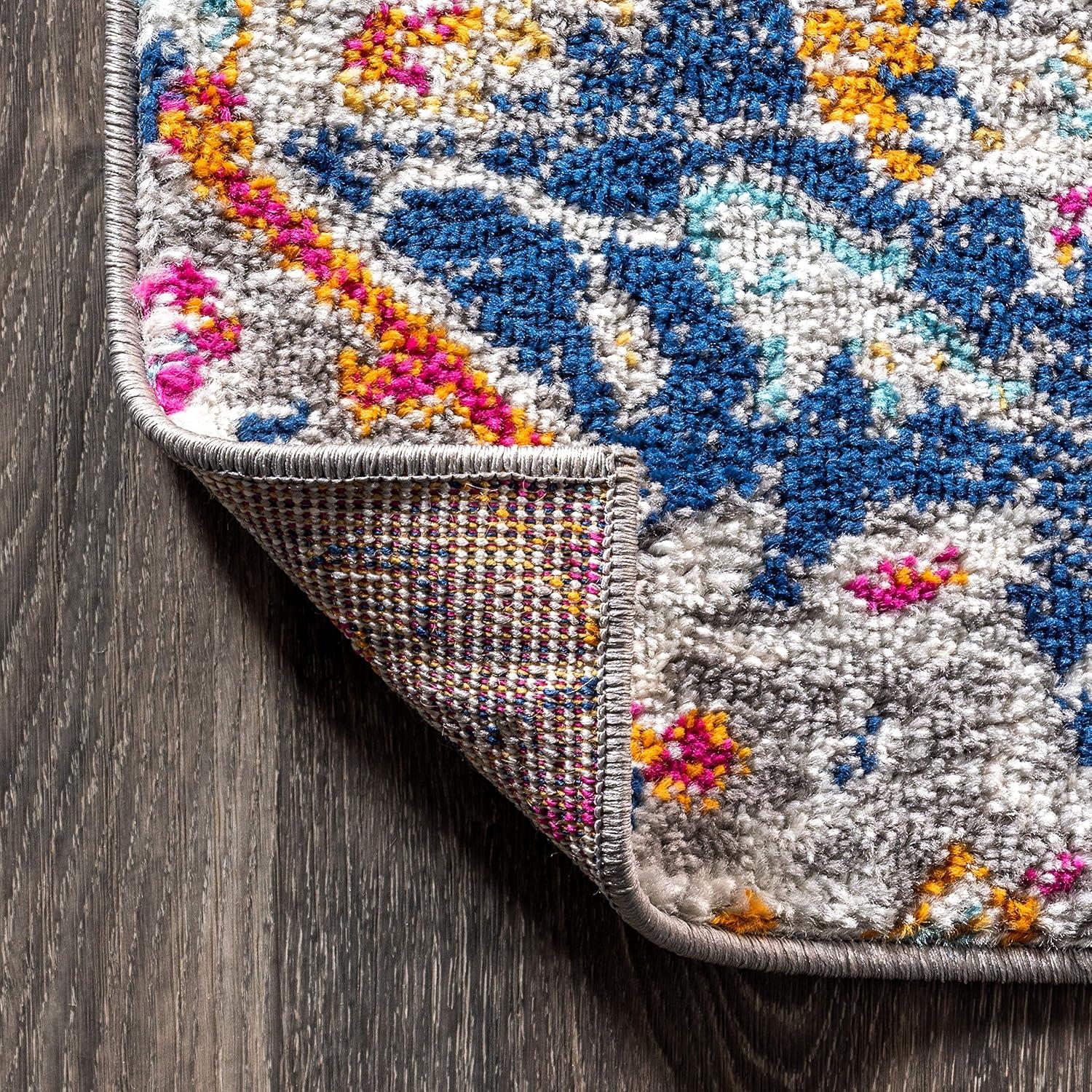 imageJONATHAN Y Boho Vintage Multi Runner Rug 2x8 Bohemian Flair Medallion Chic Floral Easy Cleaning High Traffic for Living Room Bedroom Kitchen Pet Friendly NonShedding BMF105A28Multi Color