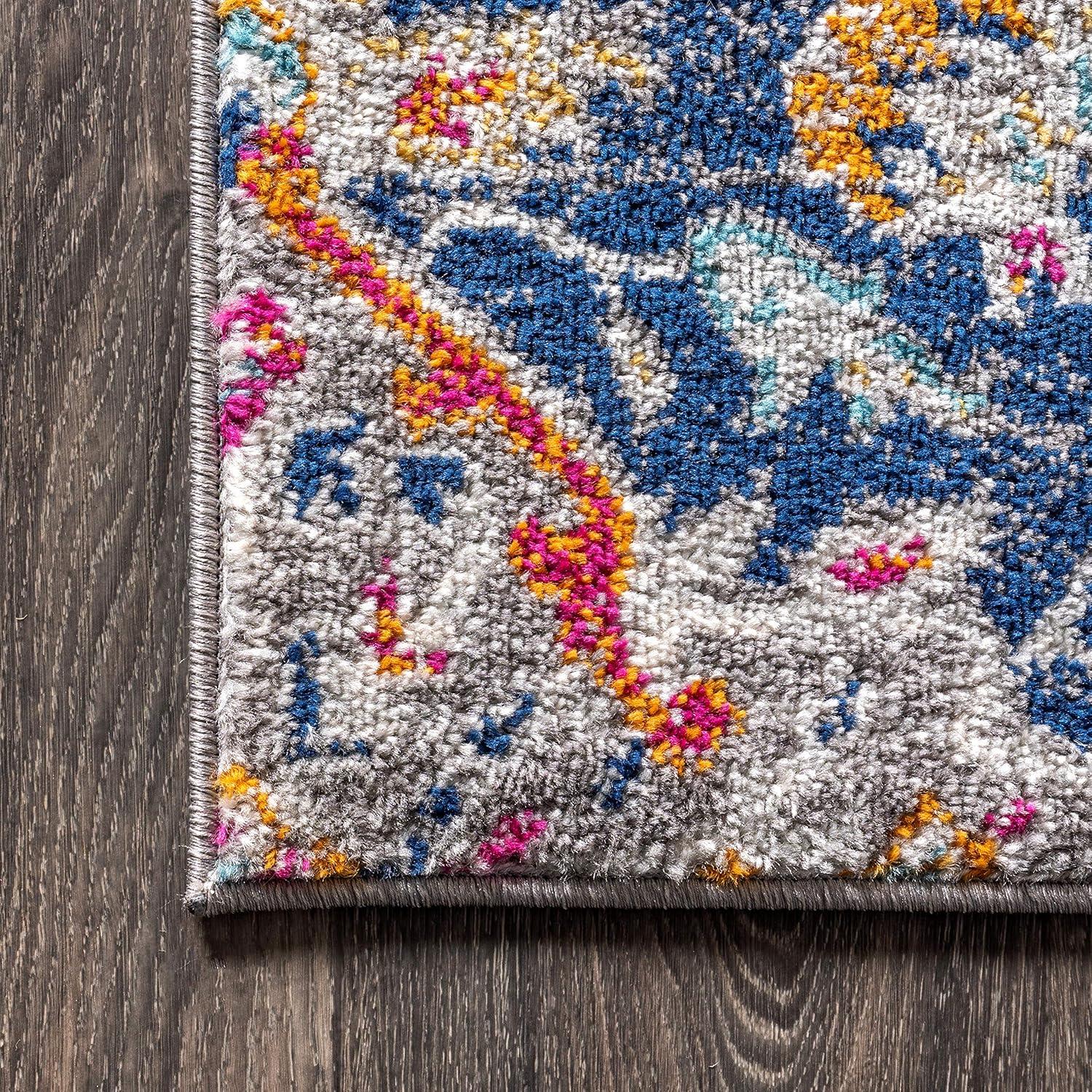 imageJONATHAN Y Boho Vintage Multi Runner Rug 2x8 Bohemian Flair Medallion Chic Floral Easy Cleaning High Traffic for Living Room Bedroom Kitchen Pet Friendly NonShedding BMF105A28Multi Color