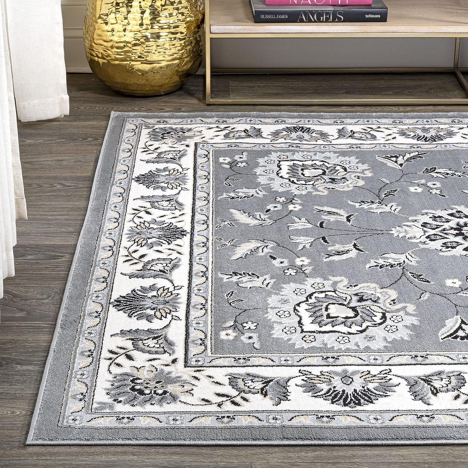 imageJONATHAN Y Cherie French Cottage BlackCream Runner Rug 2x8 Vintage Bohemian EasyCleaning for Living Room Bedroom Kitchen Pet Friendly NonShedding MDP505D28GrayCream