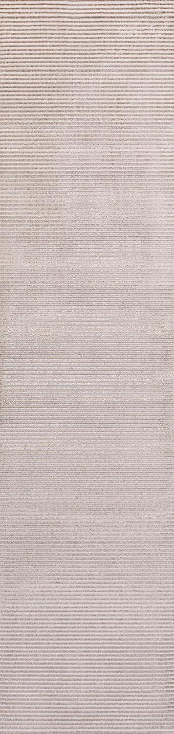 imageJONATHAN Y Cole Pinstripe HighLow CreamSilver Indoor Area Rug 8x10 Modern Minimalist EasyCleaning for Living Room Bedroom Kitchen Pet Friendly NonShedding CAR101A8CreamSilver