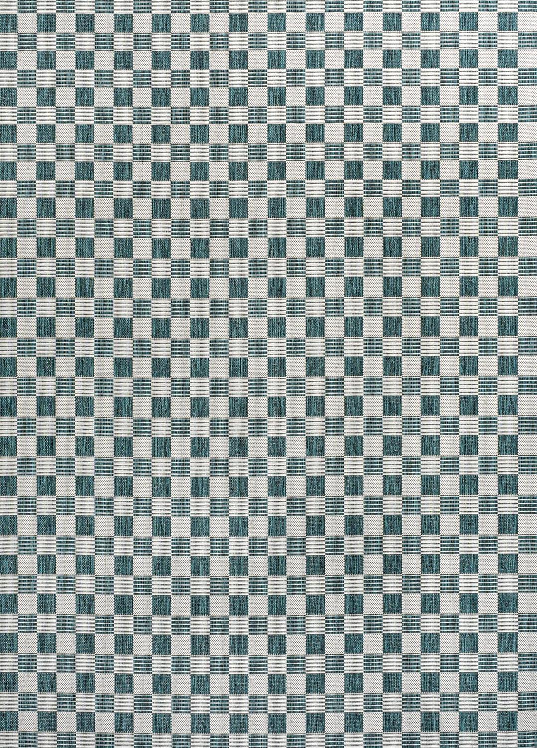 imageJONATHAN Y Cottage Checkerboard Indoor Outdoor Runner Rug 2X8 NavyCream Aimee Traditional for Backyard Patio Porch EasyCleaning High Traffic PetFriendly NonShedding TSN204B28TurquoiseCream