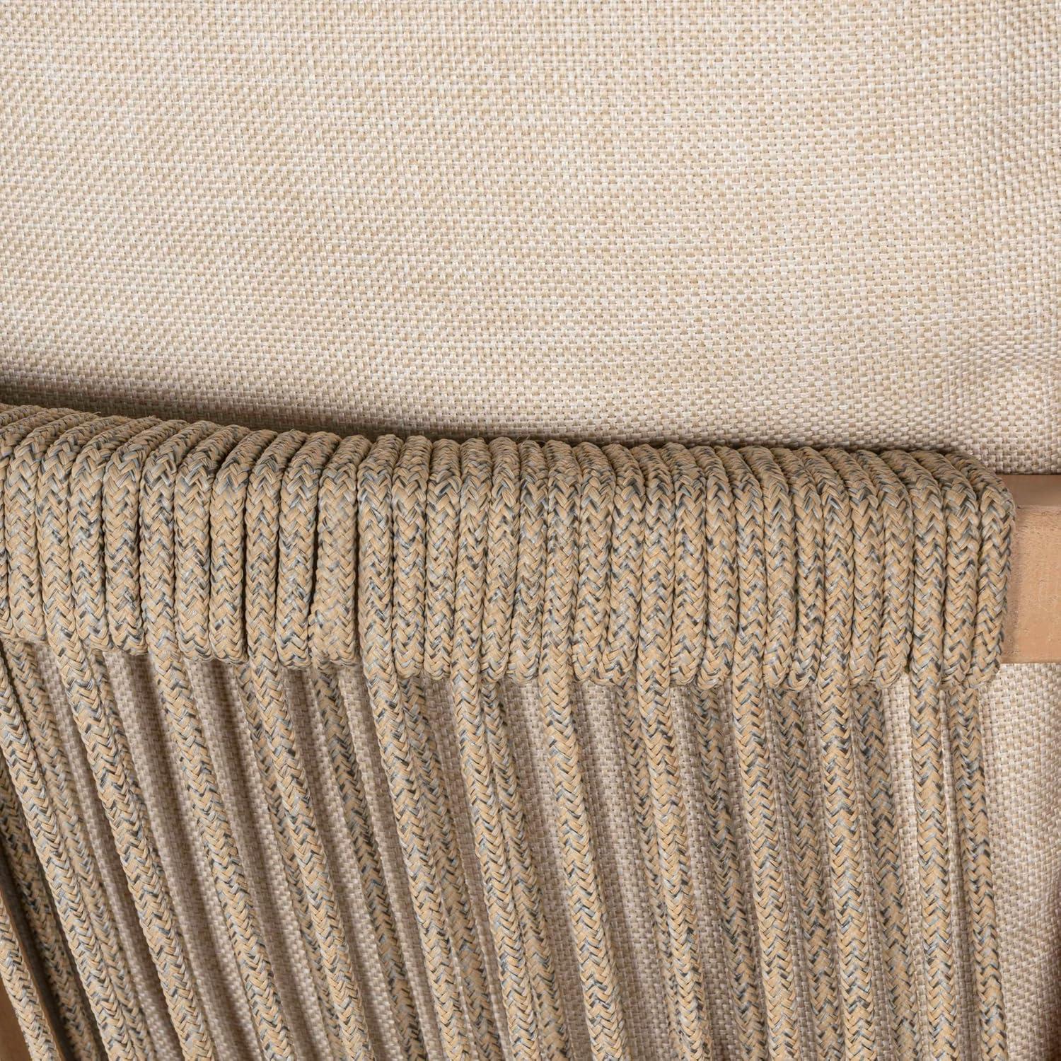 imageJONATHAN Y DNG2000A3SET Porto Modern Coastal 3Piece Acacia Wood Outdoor Bar Set with Cushions Contemporary Transitional Rustic Bohemian Cottage BeigeLight TeakBeigeLight Teak