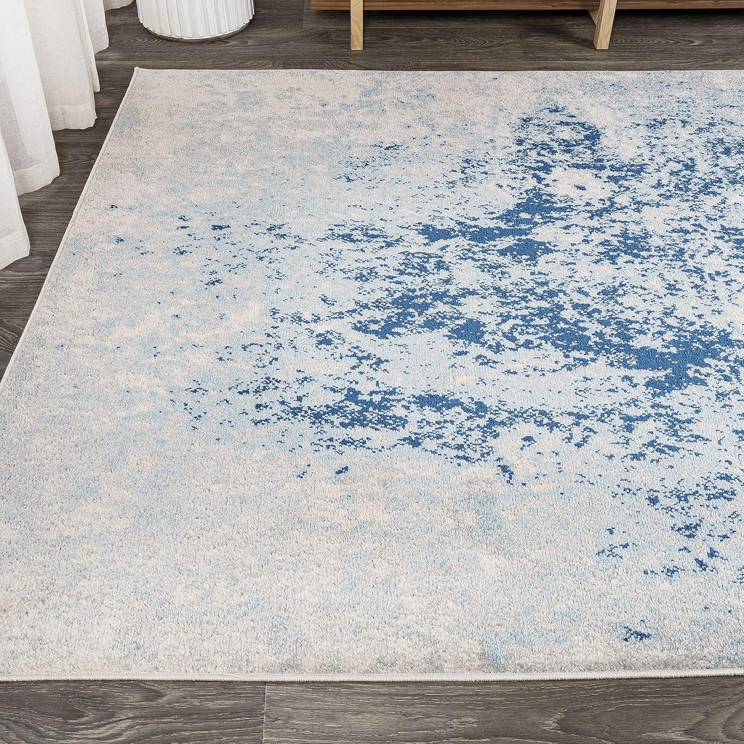 imageJONATHAN Y Dune Modern Abstract CreamGray Runner Rug 2x8 Contemporary Transitional EasyCleaning for Living Room Bedroom Kitchen Pet Friendly NonShedding CTP109A28CreamBlue