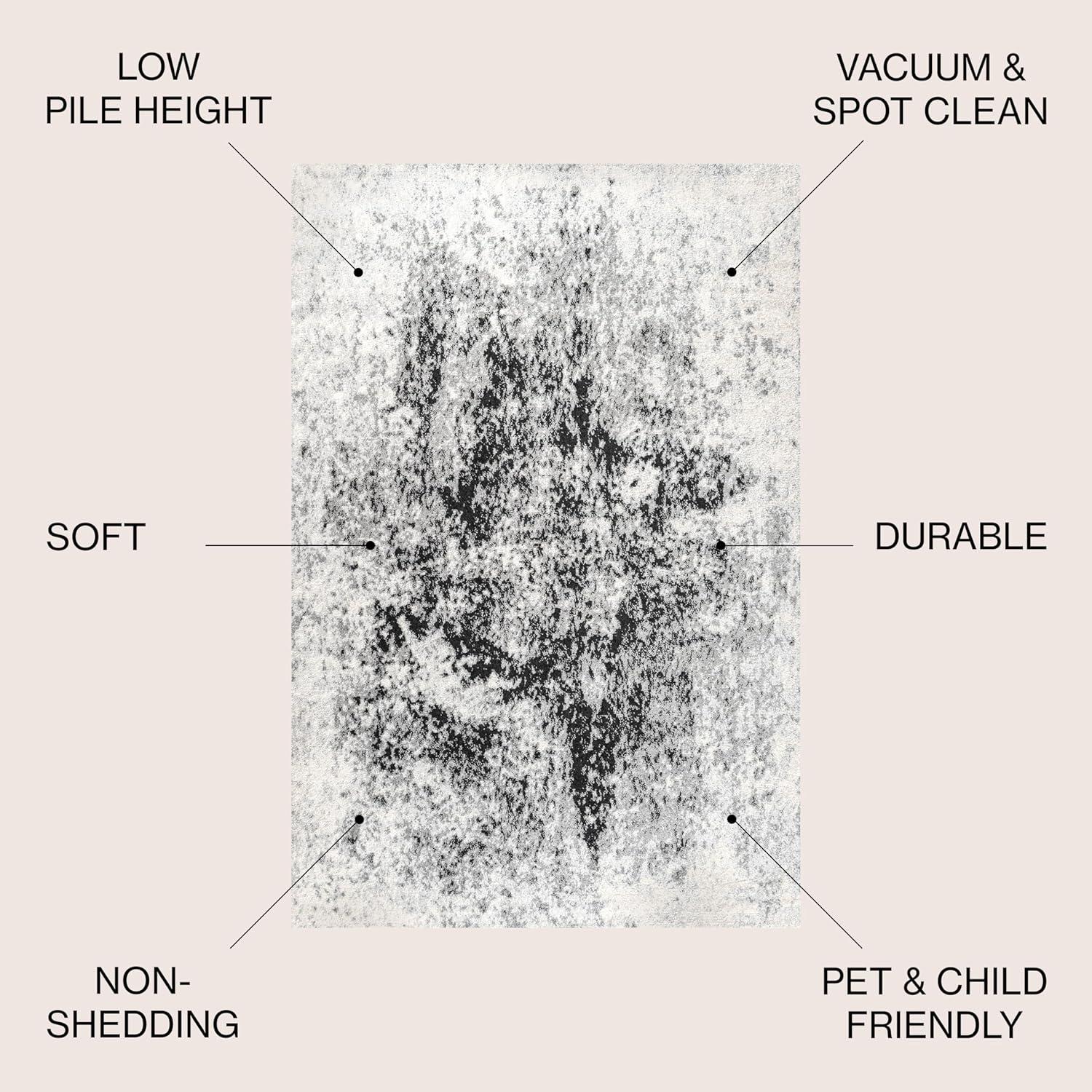 imageJONATHAN Y Dune Modern Abstract CreamGray Runner Rug 2x8 Contemporary Transitional EasyCleaning for Living Room Bedroom Kitchen Pet Friendly NonShedding CTP109A28CreamGray