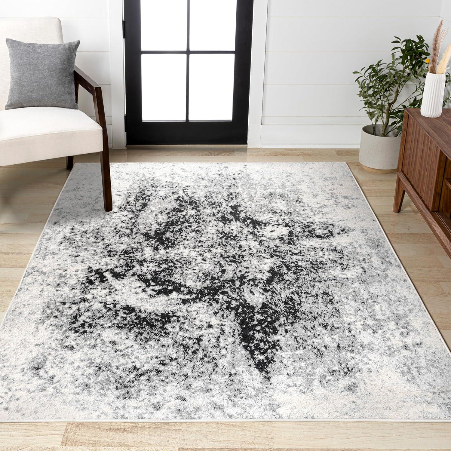imageJONATHAN Y Dune Modern Abstract CreamGray Runner Rug 2x8 Contemporary Transitional EasyCleaning for Living Room Bedroom Kitchen Pet Friendly NonShedding CTP109A28CreamGray