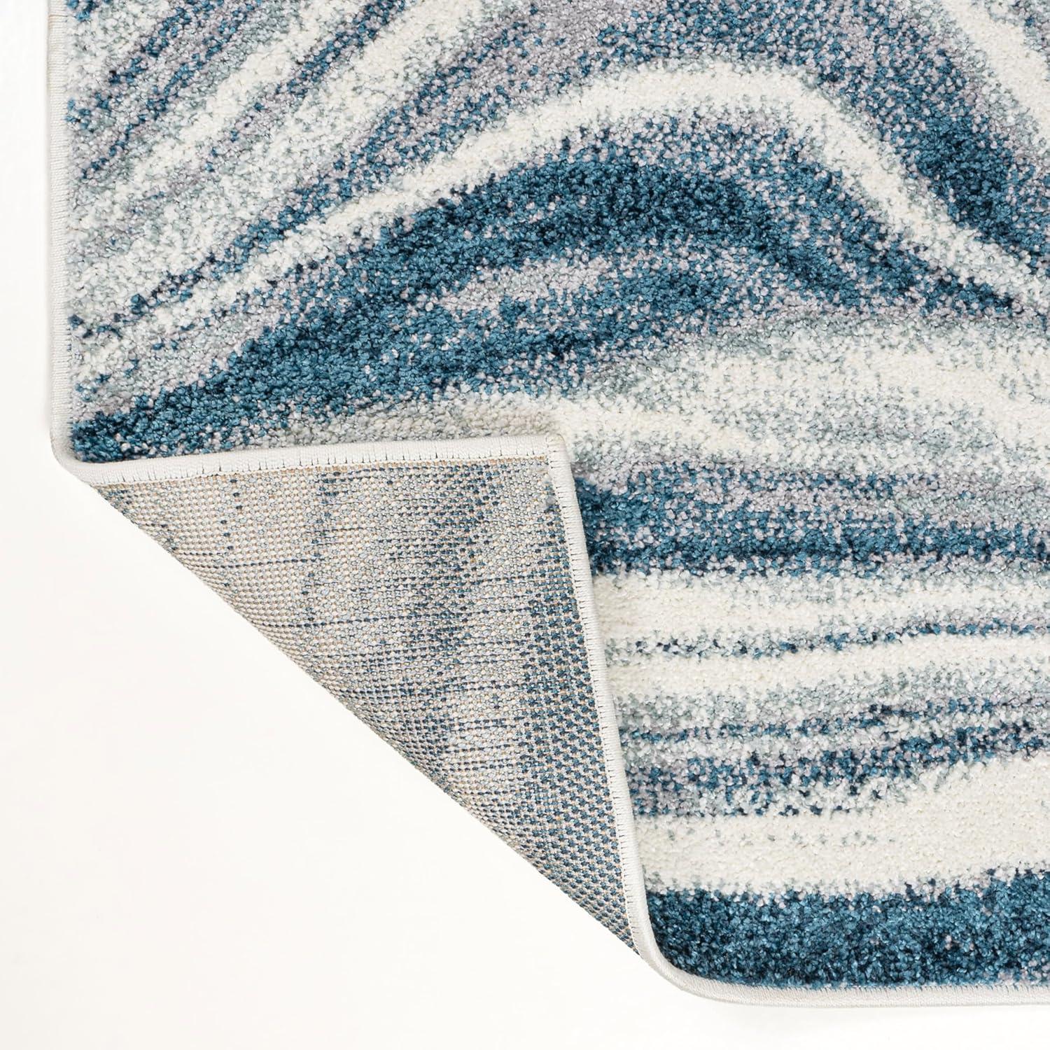 imageJONATHAN Y Eleni Abstract Marble TurquoiseCream Indoor Area Rug 8x10 ContemporaryGlamCasualTransitional EasyCleaning for Living RoomBedroomKitchenPet FriendlyNonShedding SEU301C8TurquoiseCream