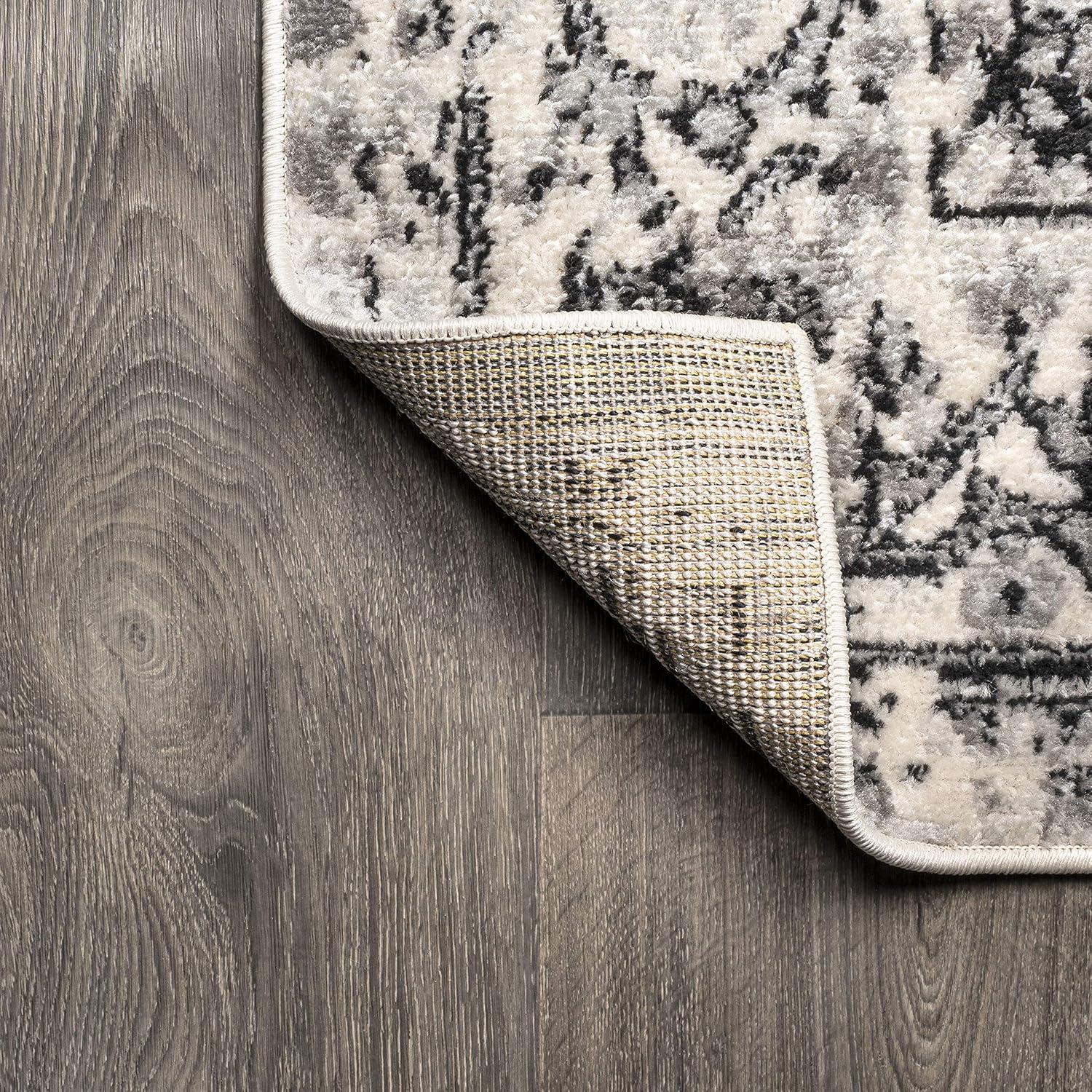 imageJONATHAN Y Geometric Medallion Dark Gray Indoor Area Rug 8x10 Denia Ornate Bohemian Vintage EasyCleaning for Living Room Bedroom Kitchen Pet Friendly NonShedding BMF110A83 x 5 Rectangular