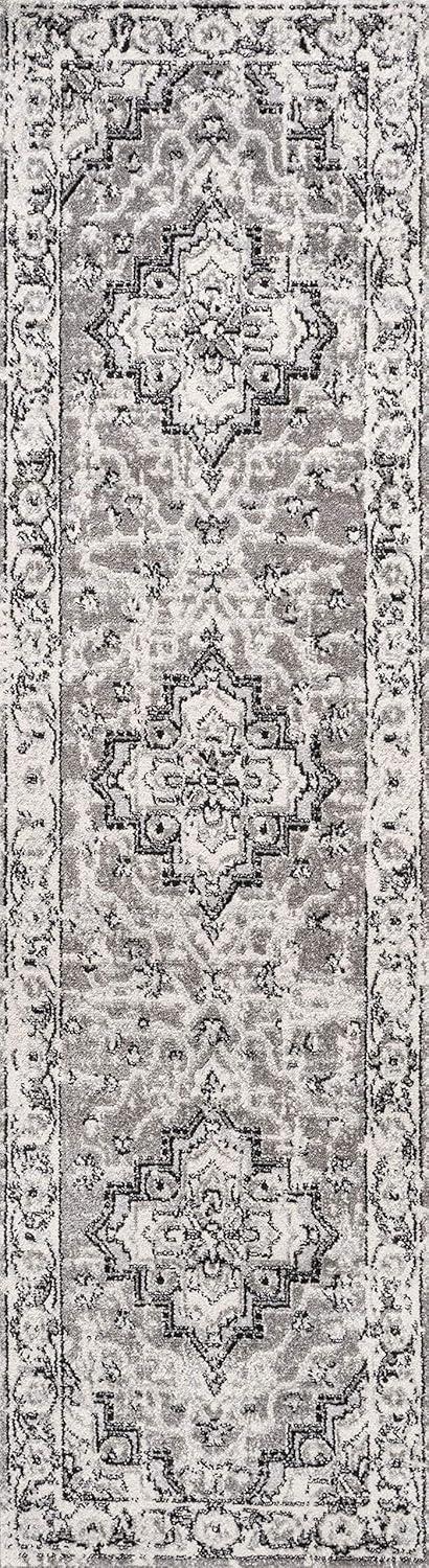 imageJONATHAN Y Geometric Medallion Dark Gray Indoor Area Rug 8x10 Denia Ornate Bohemian Vintage EasyCleaning for Living Room Bedroom Kitchen Pet Friendly NonShedding BMF110A823 x 8 Runner