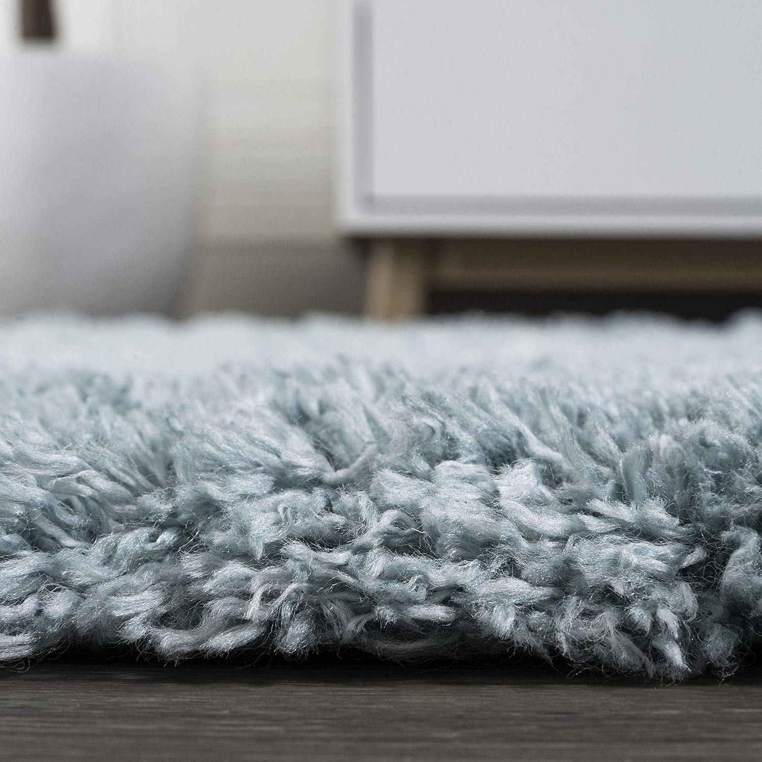 imageJONATHAN Y Groovy Solid Shag Light Beige Runner Rug 2x8 Transitional Contemporary EasyCleaning for Living Room Bedroom Kitchen Pet Friendly NonShedding CLD100D28Turquoise