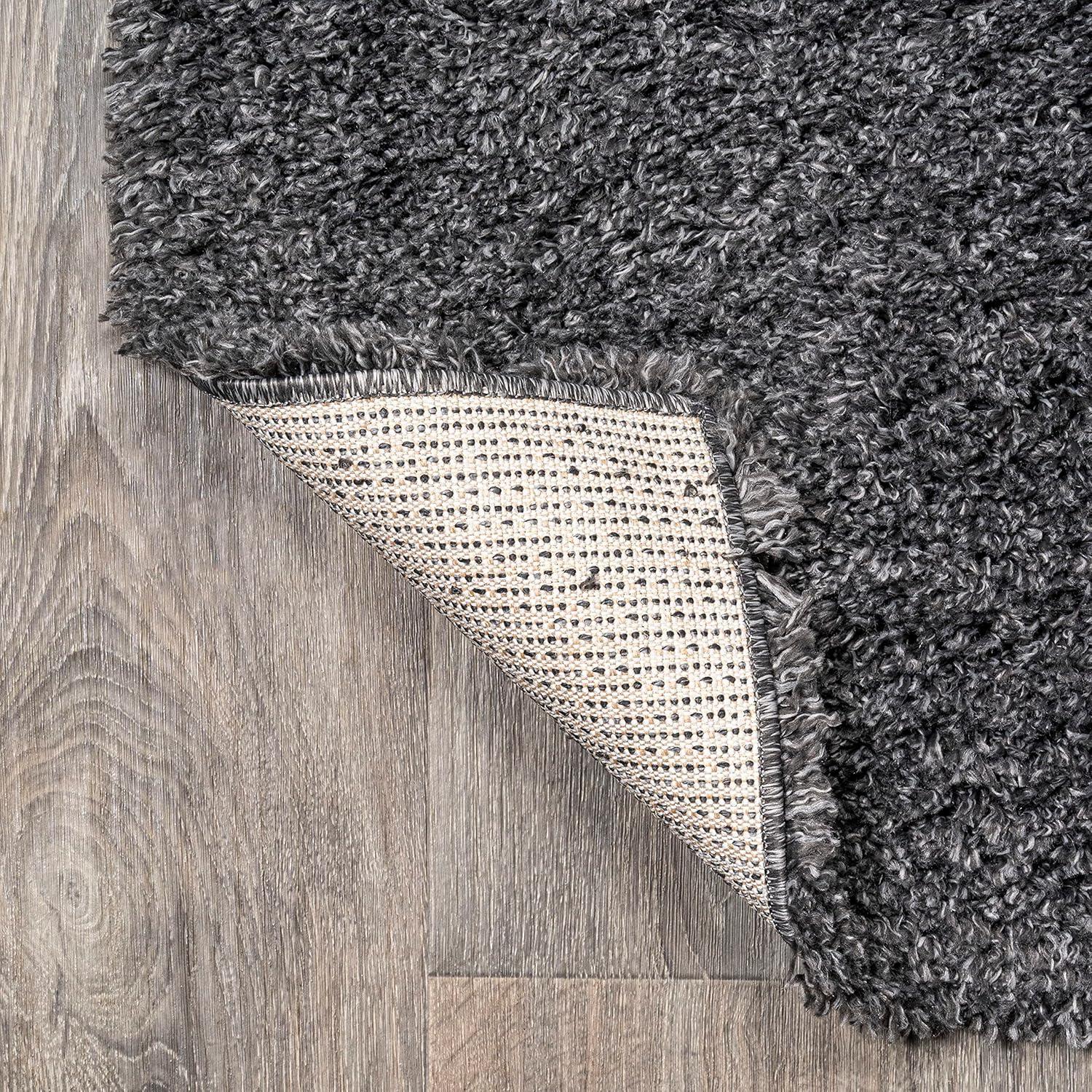 imageJONATHAN Y Groovy Solid Shag Light Beige Runner Rug 2x8 Transitional Contemporary EasyCleaning for Living Room Bedroom Kitchen Pet Friendly NonShedding CLD100D28Dark Gray
