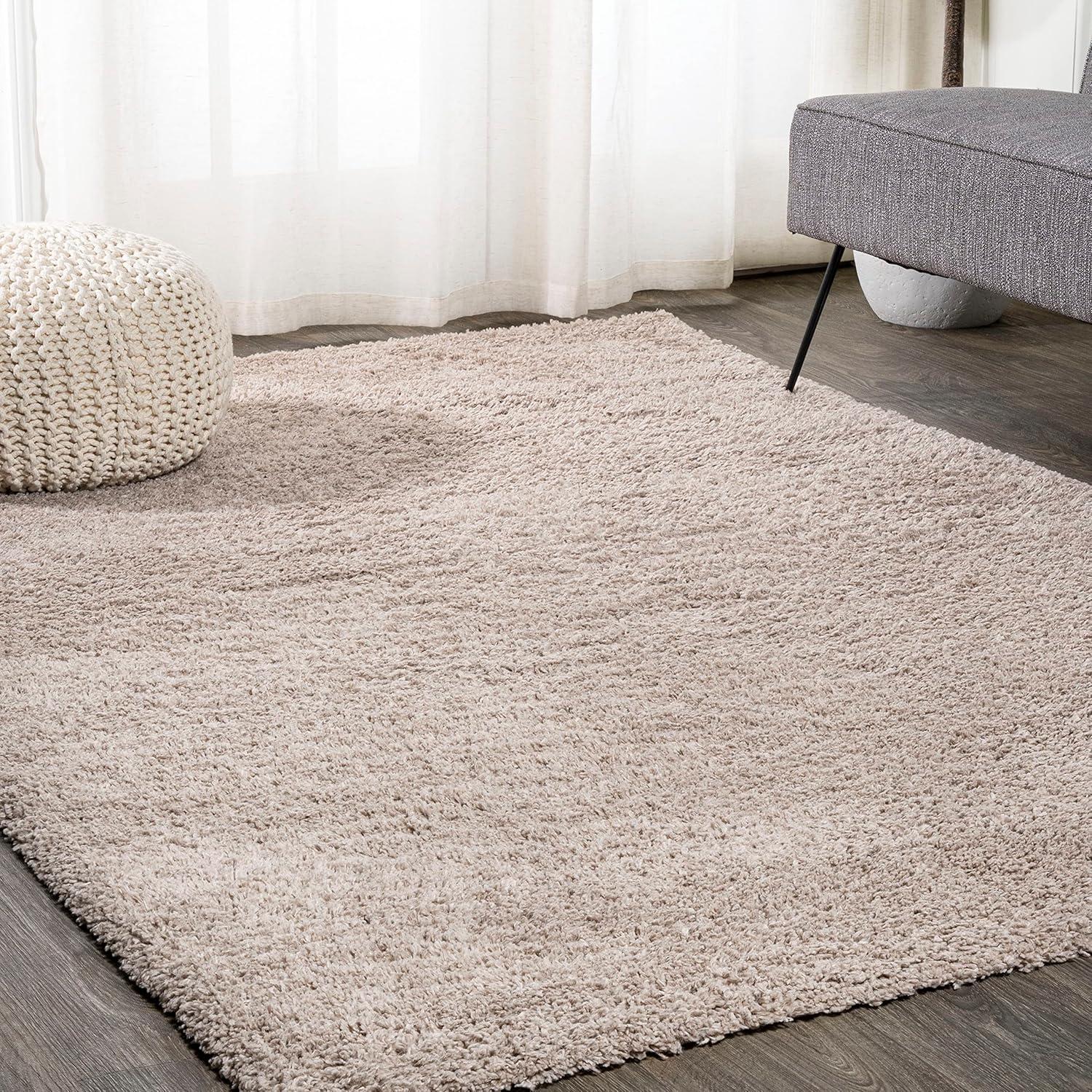 imageJONATHAN Y Groovy Solid Shag Light Beige Runner Rug 2x8 Transitional Contemporary EasyCleaning for Living Room Bedroom Kitchen Pet Friendly NonShedding CLD100D28Light Beige