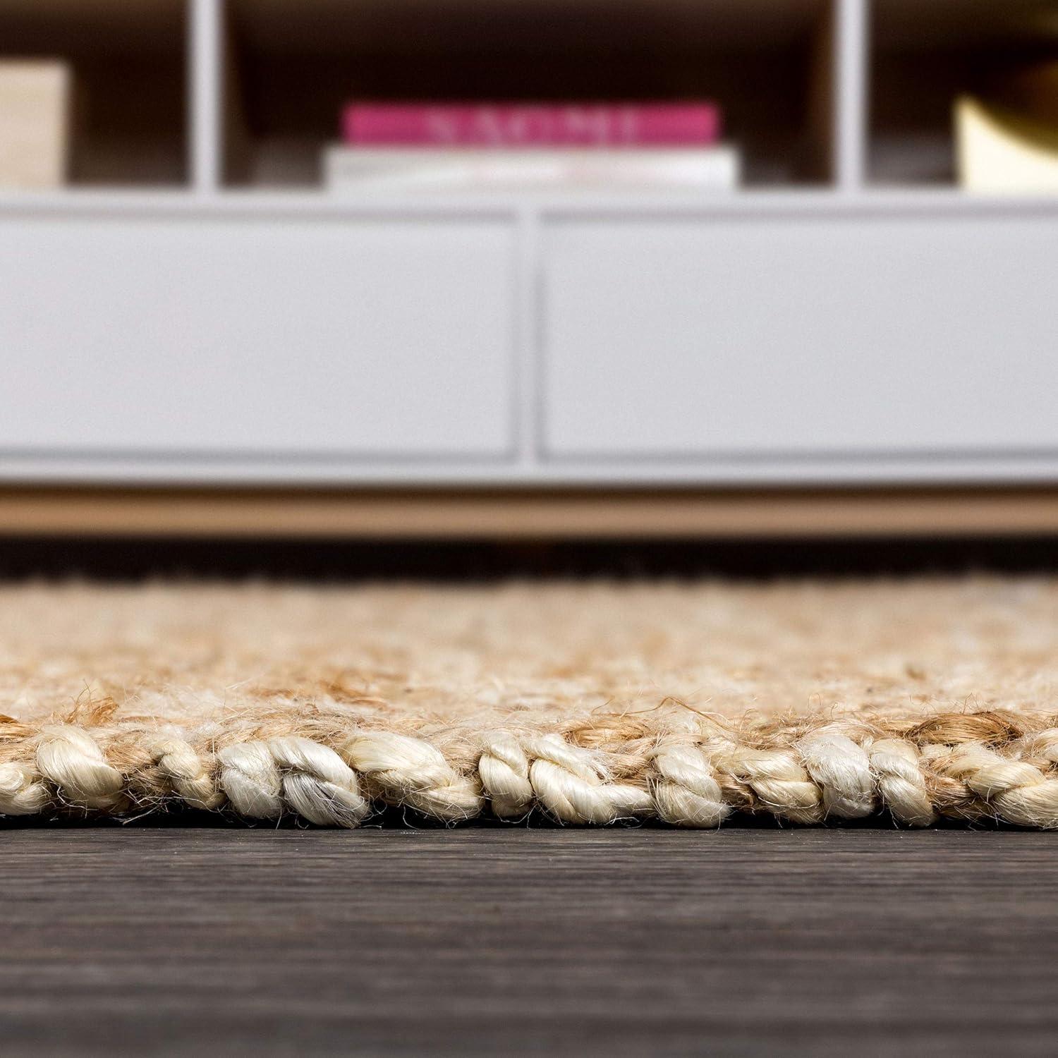 imageJONATHAN Y Hira Hand Woven Diamond Chunky Jute Natural Runner Rug 2x8 Bohemian Transitional EasyCleaning for Living Room Bedroom Kitchen Pet Friendly NonShedding NFR100A28Natural